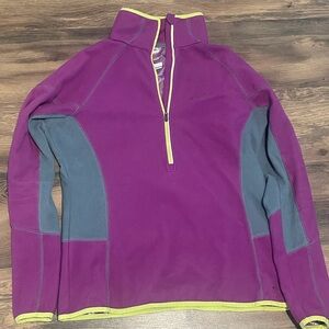 Columbia Purple and Gray Thermal Pullover Large
